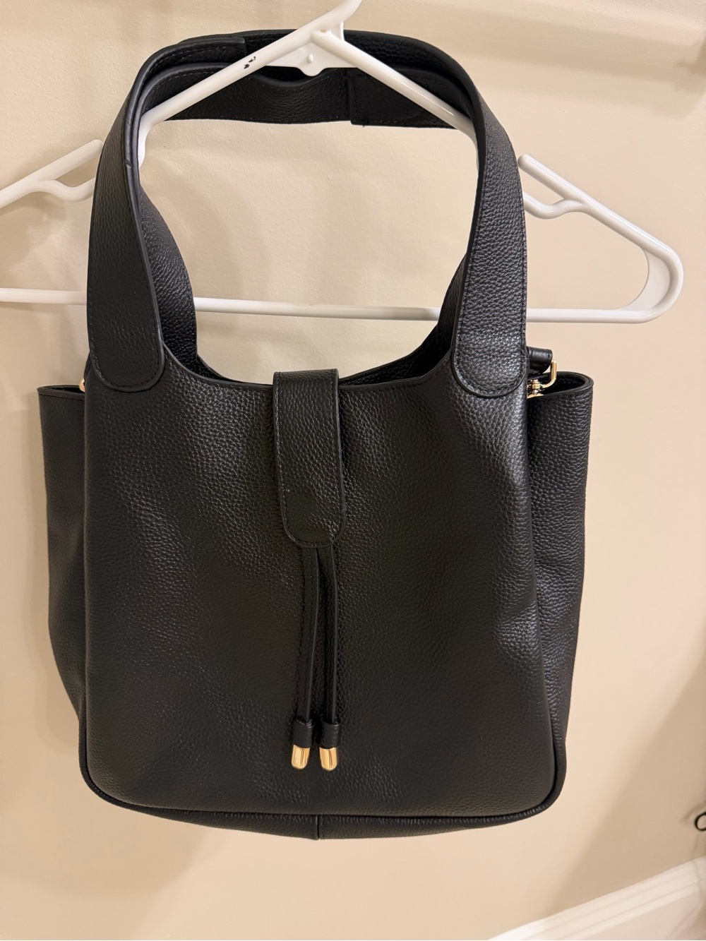 Black leather Jane Laggo bag